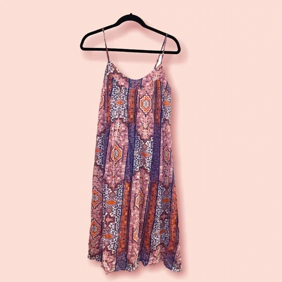 Lucky brand boho aztec dress, size small (med+) - Picture 6 of 7